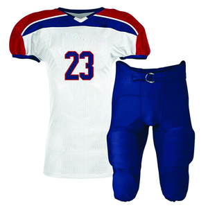Servicio OEM uniformes de fútbol americano Color negro personalizado Jersey impreso sublimación uniformes conjuntos de dos piezas - Product Image 2