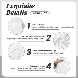 Pantalones cortos de Yoga de cintura alta, venta al por mayor, ropa deportiva para mujer, logotipo personalizado, ropa de gimnasio sin costuras, ropa deportiva, proveedor de pantalones cortos de yoga - Product Image 6