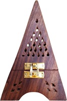 Quemador de Incienso de Madera con Incrustaciones de Hueso Hecho a Mano para Aromaterapia Religiosa, Meditación, Fragancia para el Hogar, Diseño Personalizado de Alta Calidad