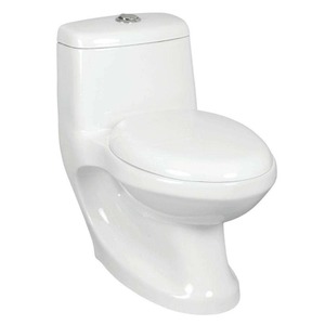 Armoire de salle de bain en céramique allongée monobloc de style occidental moderne Toilettes Siphoniques au sol Toilettes extérieures dissimulées - Product Image 1