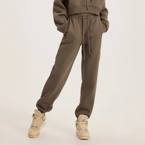 Custom Logo Unisex Pants Straight <b>Leg</b> <b>Wide</b> <b>Leg</b> Drawstring Waist <b>Jogger</b> Pants 350gsm Heavyweight Fleece Loose Sweatpants for Man - Product Image 5