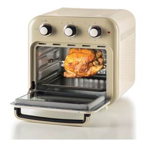 Horno freidora de aire vintage de 1400W, capacidad de 16 litros, color beige, modelo 00C463203AR0 - Product Image 2