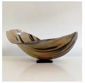 Bol décoratif artisanal en corne, résistant à l'eau, couleur naturelle, idéal pour les assaisonnements, les boissons, cadeau d'affaires, ZEHRA INDUSTRIES - Product Image 3