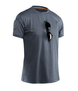 Camisetas de entrenamiento para hombre, Camiseta de algodón 100% para hombre, Camiseta holgada informal de manga corta elástica de secado rápido para talla grande de punto - Product Image 4