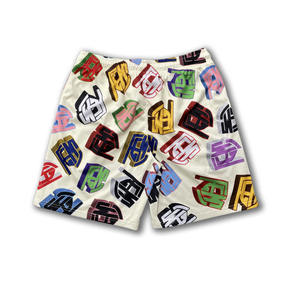 2025 último estilo personalizado sublimación 4 vías pantalones cortos elásticos para hombres sensación suave ropa de tendencia gimnasio niños usan pantalones cortos - Product Image 3