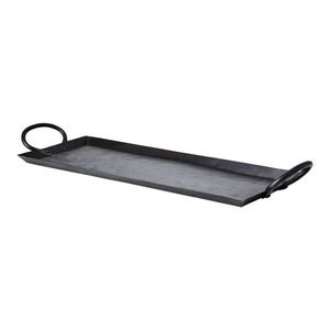 Bandeja de Servicio de Diseño Fantástico para Servir Aperitivos y Postres, Bandeja de Almacenamiento de Metal de Aluminio con Asa, Vajilla Redonda - Product Image 3