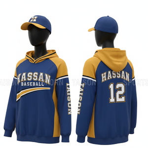 Women baseball training hoodie premium polyester <b>fleece</b> maroon <b>black</b> raglan panels custom sublimation Training Hoodies For Men - Product Image 4
