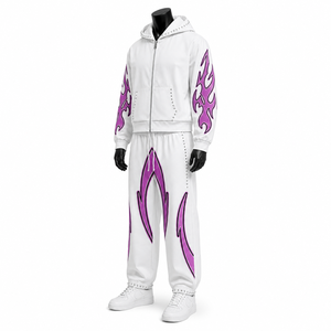 High Quality Men's Nylon Track Suits Customizable Logo for Autumn Jogging Factory Direct - Product Image 3
