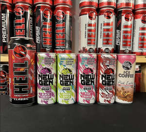 HELL A.I. Boisson énergisante sans sucre 250 ml |   12 x 500 ml Boîtes Multipack |   32 mg/100 ml de caféine - Product Image 1
