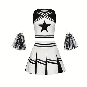 Servicio Personalizado, Precio OEM, Estilo Moderno, Alta Durabilidad, Uniformes de Animadoras para Mujer en Tela 100% Poliéster, Ajuste Cómodo y Confiable - Product Image 1