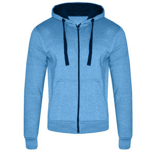 เสื้อฮู้ดซิปผ้าฟลีซหนานุ่ม 100% ผ้าฝ้าย สำหรับผู้ชาย รับสกรีนโลโก้ ลายเรียบ สีพื้น สำหรับฤดูหนาว ขายส่ง - Product Image 5