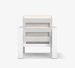 Char de comedor blanco y negro personalizado con marco de hierro Solis moderno y de lujo para muebles de sala de estar y restaurante - Product Image 6