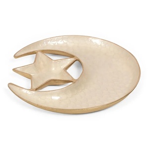 ชามเสิร์ฟอาหารอลูมิเนียมสีเงินถั่วอัลมอนด์3ช่องสำหรับใส่เครื่องใช้บนโต๊ะอาหารสำเร็จรูปชิปดิปและอาหารเย็นชามเสิร์ฟขนม - Product Image 4