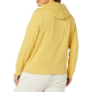 Sudadera con capucha Lisa suave y blanca para mujer Sudadera con capucha personalizada de algodón y forro polar Fabricante Sudaderas con capucha recortadas de peso pesado para mujer - Product Image 6