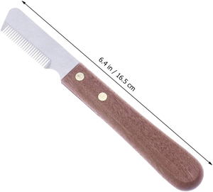 Cuchillo pelador con mango de madera, cuchillo pelador de acero inoxidable personalizado para perros y Mascotas - Product Image 2