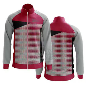 Vestes de rugby de luxe à texture douce, haut de gamme, confortables, coupe décontractée, fermeture éclair intégrale, vêtements de sport en promotion - Product Image 3