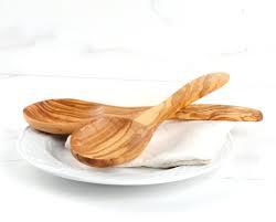 Ensemble cuillère et fourchette à salade en bois pour la maison Cuillère en bois durable faite à la main pour cuisiner et remuer pour la décoration de la cuisine à la maison - Product Image 3