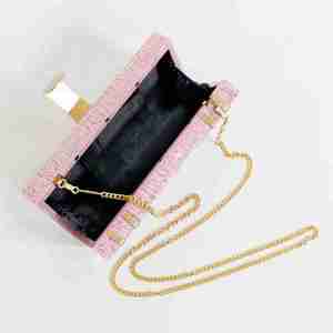 Bolsos de Mano Estilo Coach Más Vendidos para Mujer Fabricante y Exportador de la India Bolso Tote de Lona Azul para Mujer Clutch de Alta Calidad - Product Image 4