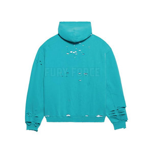 Les sweats à capuche en détresse personnalisés de taille personnalisée avec col à capuche conçoivent votre propre logo - Product Image 2