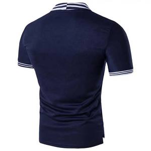 Camisetas de polo con cuello levantado de color personalizado para ropa de hombre Camisetas de polo de secado rápido de algodón de talla grande Camisetas de Polo de manga corta para hombre al por mayor - Product Image 4