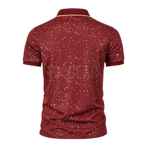 Pakistan เสื้อยืดโปโลผู้ชายแขนสั้นระบายอากาศได้พอดีตัวและสไตล์เรียบง่าย - Product Image 3