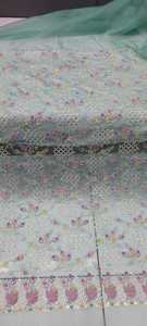 Suministro al por mayor de materias primas textiles, tela de organza viscosa para hacer paños de mujer, tales como vestido y traje Anarkali - Product Image 3