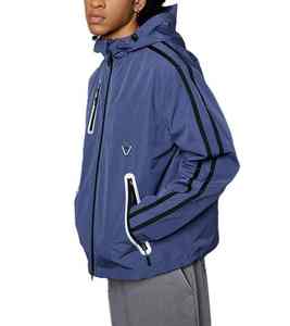 <b>Men's</b> <b>S</b>-Size Winter <b>Safari</b> <b>Jacket</b> Stand Collar Pullover Waterproof Windproof Letter Pattern Bonded Processing - Product Image 5