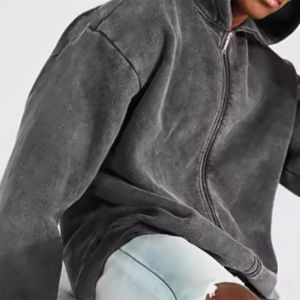 Fabricante de sudaderas con capucha personalizadas Ropa de hombre Peso pesado Algodón Oversized Faded Hoodie Blank Vintage Acid Wash Zip up Hoodies 2025 - Product Image 4