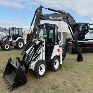 Nuevo Mini Tractor Hidromek con Orugas de Goma, Minicargadora HMK 310NLC-4 62T 145LC 102B, Retroexcavadora Frontal - Product Image 1