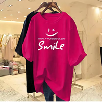 T-shirts décontractés pour femmes grandes tailles 100 % coton à manches bouffantes et col rond – Écologiques, respirants, séchage rapide, anti-boulochage, 180 g