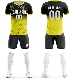 새로운 남자 축구 저지 아르헨티나 메시 축구 유니폼 새 시즌 유니폼 세트 사용자 정의 디자인 남자 축구 셔츠