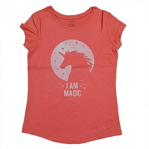 Camiseta azul a rayas con cuello redondo y manga corta para mujer, top informal de verano - Product Image 3
