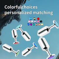 YoungWill SM Plugs anaux en métal, dilatateurs anaux, outils de masturbation pour adultes, jouets sexuels stimulants, plug anal en alliage métallique pour usage anal
