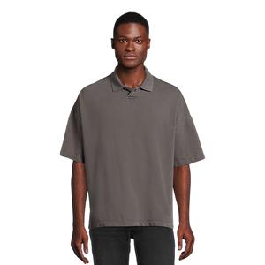 Camiseta de poliéster extragrande para hombre, con logotipo bordado personalizado, tejido de punto liso para golf, estampado completo personalizado, de secado rápido, manga corta - Product Image 4