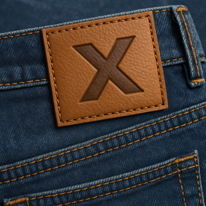 Rawhide laserable mô hình vuông PU tấm da cạnh cắt với màu xám ủng hộ chất kết dính cho túi các bản vá lỗi - Product Image 6