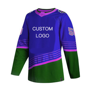 Camiseta de hockey sobre hielo sublimada personalizada reversible de equipo masculino de doble cara con sublimación OEM personalizada - Product Image 1