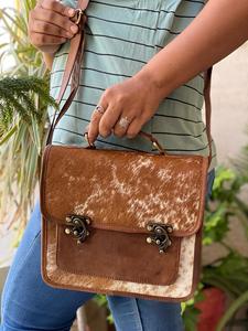 Yeni gerçek inek derisi deri el yapımı çanta kadın şık rahat askılı çanta batı için yüksek kaliteli deri Crossbody çanta - Product Image 2