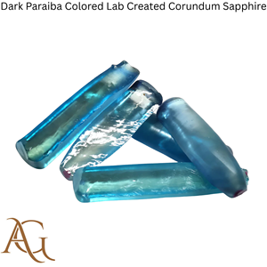 Bolas de Corindón Sintético de Color Paraíba Oscuro, Creadas en Laboratorio, Fusión por Llama, Simuladas, 100 gramos - Product Image 4