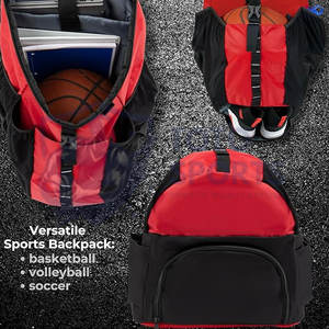 Bolsa de Baloncesto de Poliéster Ligera, Cómoda para Práctica, con Cierre de Cremallera Suave, Impresión de Logotipo Personalizado, del Mejor Proveedor y Más Vendida - Product Image 3