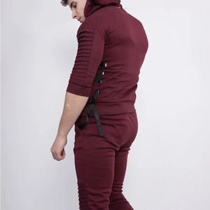 Ensembles de survêtements personnalisés de haute qualité pour hommes, deux pièces avec fermeture éclair, vêtements de sport, jogging, léger et sans couture de grande taille pour le sport d'automne - Product Image 6