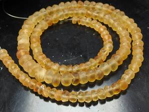 Cuentas de piedra natural citrino para la fabricación de joyas Cuentas amarillas pulidas mate lisas de 4mm y 6mm - Product Image 5