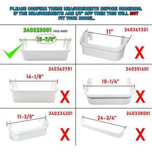 240323001 Nouvelle étagère latérale en plastique pour porte de réfrigérateur, compatible avec les réfrigérateurs Frigidaire ou Electrolux, pour la maison ou les hôtels (pièces de réfrigérateur) - Product Image 6