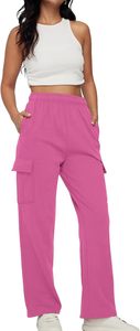 Personalizado 100% algodón OEM mujeres polar Jogger pantalones de chándal con bolsillos suave cálido Casual Bottoms para invierno Streetwear - Product Image 5