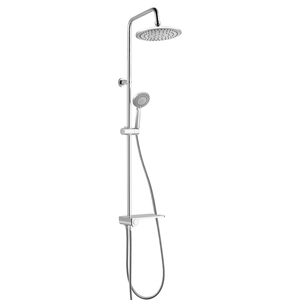 Columna de Ducha de Acero Inoxidable K2O sin Grifo con Estante - Juego de Baño 'Chillout Bay' - Product Image 1