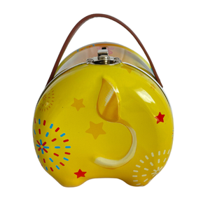 Tirelire pour enfants Boîte d'économie de pièces en étain Tirelire en métal avec décorations de figurines d'anniversaire Cadeau de festival de la mi-automne pour les enfants - Product Image 4