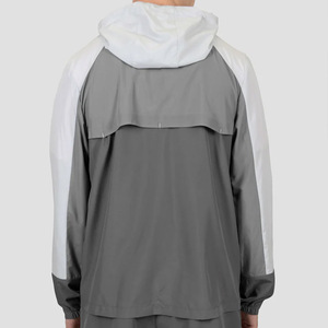 เสื้อแจ็คเก็ตกันลมสำหรับผู้ชายเสื้อกันลมมีฮู้ดกันน้ำโลโก้ออกแบบได้ตามต้องการ - Product Image 2