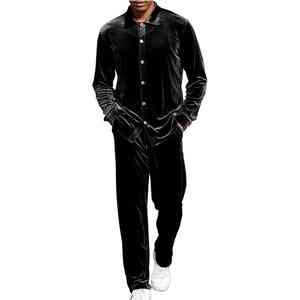 Nuevo chándal de terciopelo con estilo para hombre, Unisex, de alta calidad, con cremallera completa, personalizado, mejor diseño, alta visibilidad, chándal de terciopelo duradero para hombre - Product Image 4