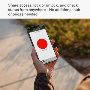 Serrure de sécurité Yalee Assure Lock 2 Deadbolt, serrure de porte intelligente à clé en daim noir avec clavier connecté Wi-Fi - Product Image 3