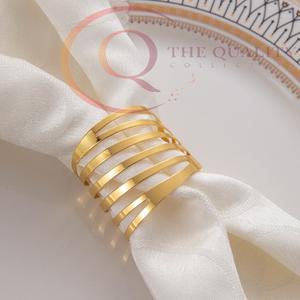 แหวนรัดผ้าเช็ดปากงานแต่งงานโลหะทันสมัย หรูหรา เป็นมิตรกับสิ่งแวดล้อม พร้อมสีที่ปรับแต่งได้ สำหรับโต๊ะอาหาร ตกแต่งบ้าน - Product Image 6