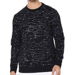 Sudadera con capucha de alta calidad para hombre, letra personalizada impresa, gráfico, cuello redondo, tela de lana ODM bordada, Invierno sólido - Product Image 6